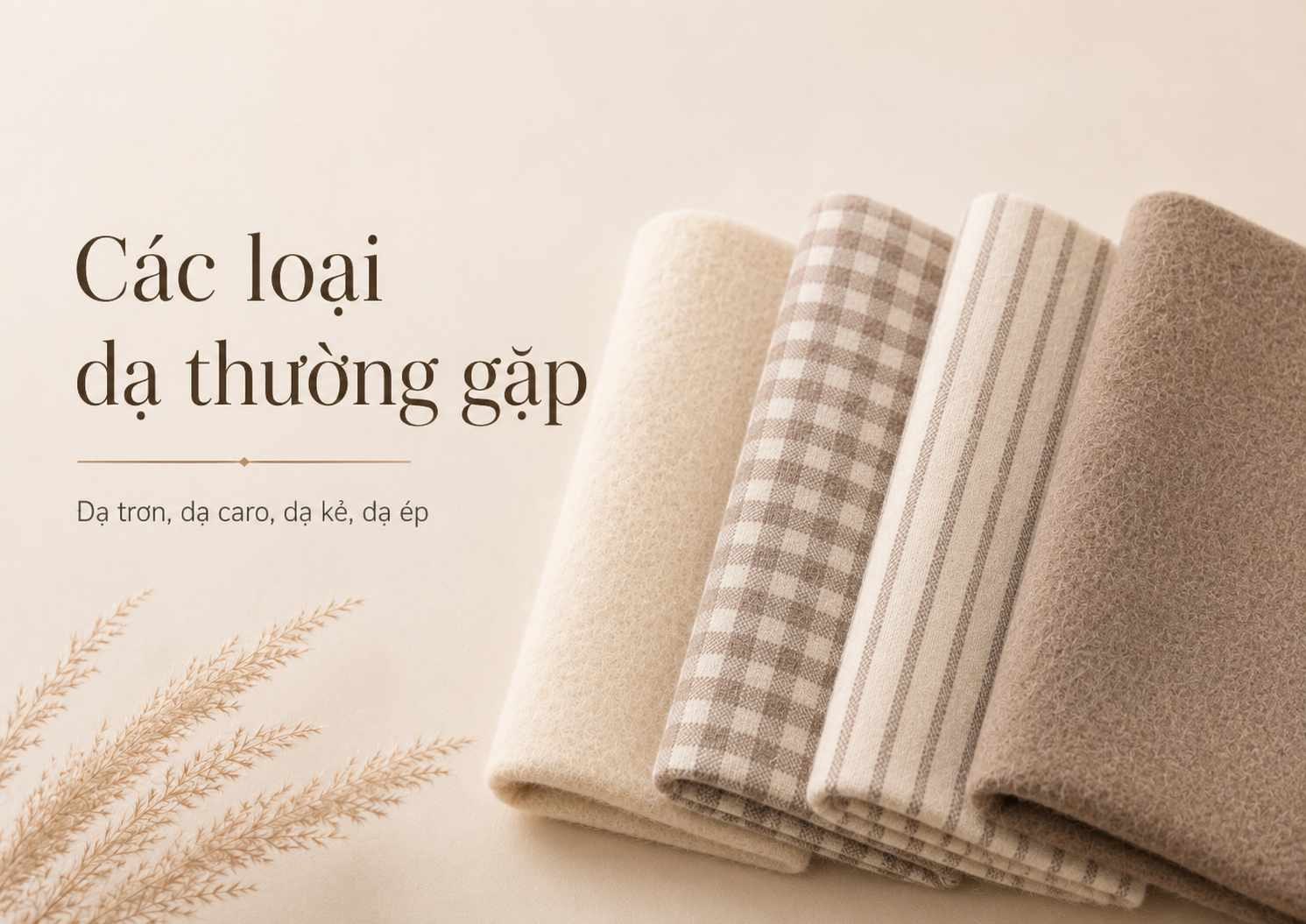 Các loại dạ thường gặp