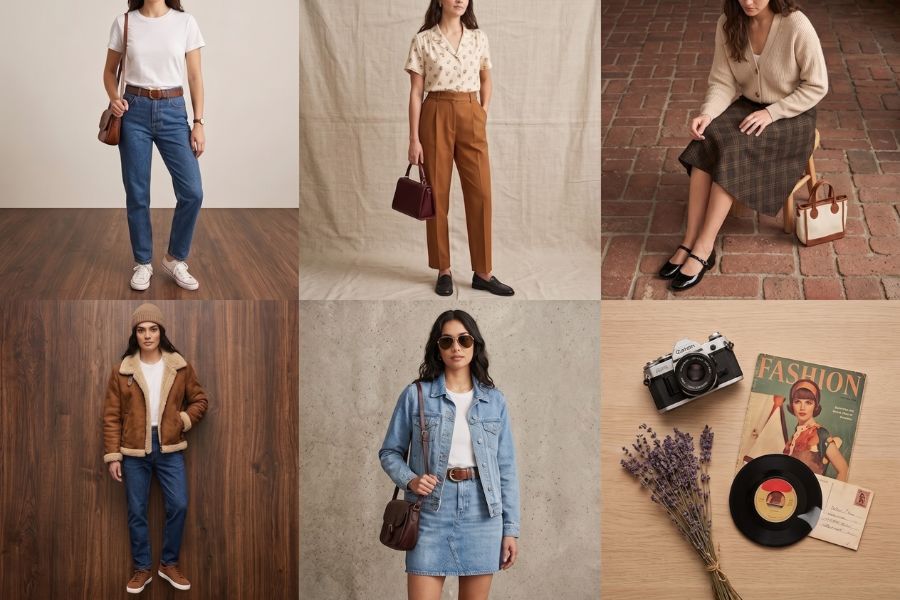 Cách phối đồ phong cách vintage nữ