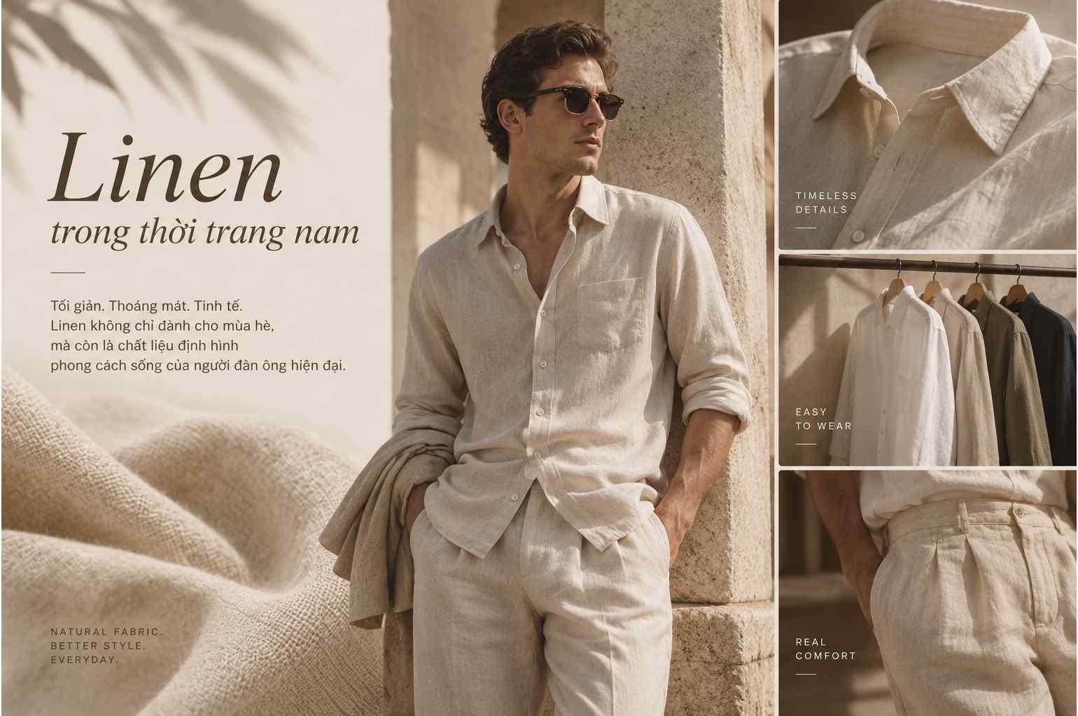 Linen trong thời trang nam