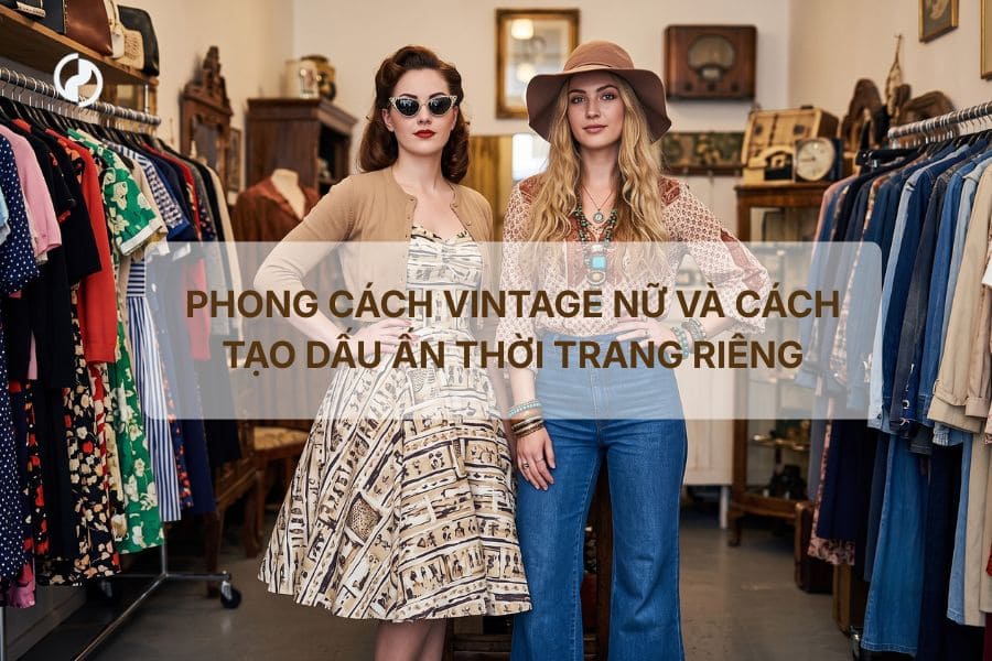 Phong cách vintage nữ và cách tạo dấu ấn thời trang riêng