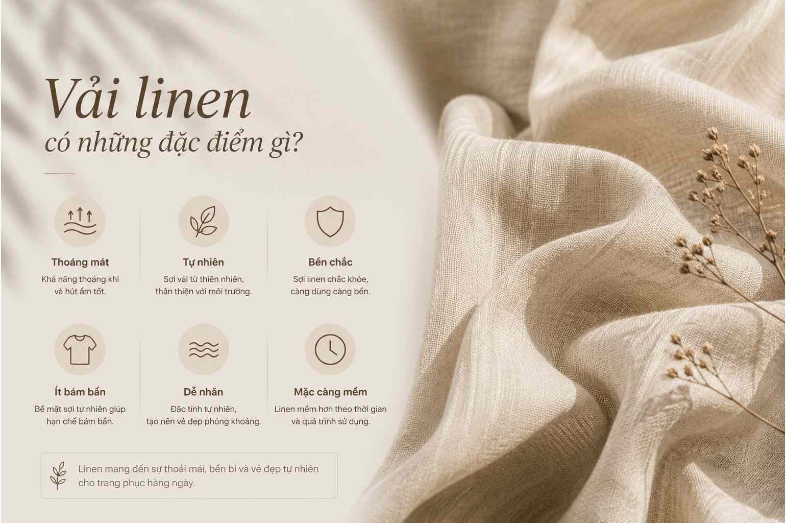 vải linen là vải gì và đặc điểm